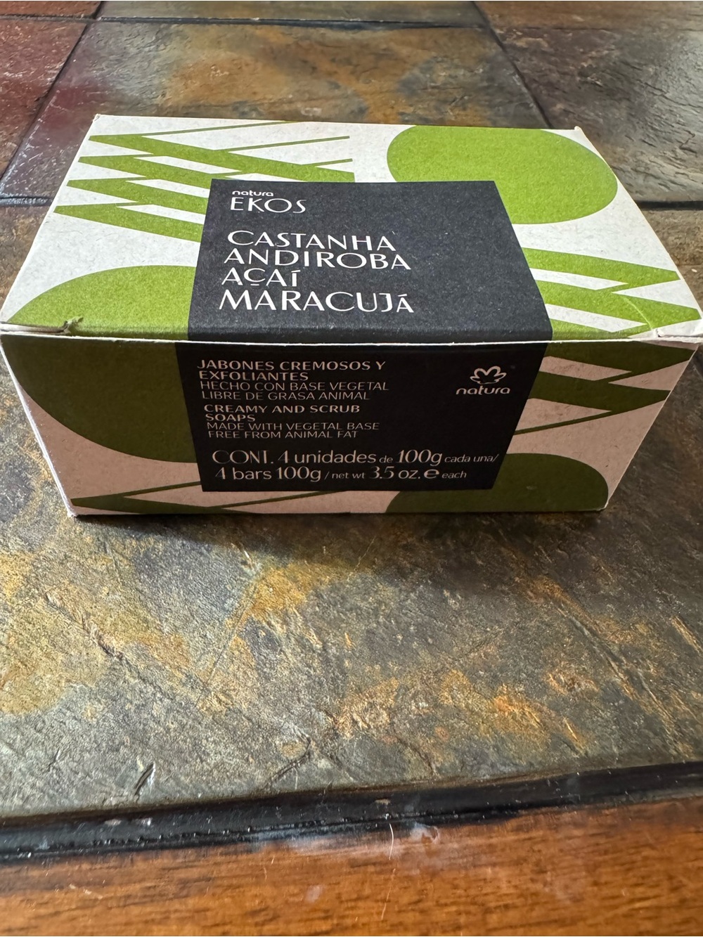 Nature Ekos Castanha & Maracujá Creamy Soap Set of 4 bars 100g